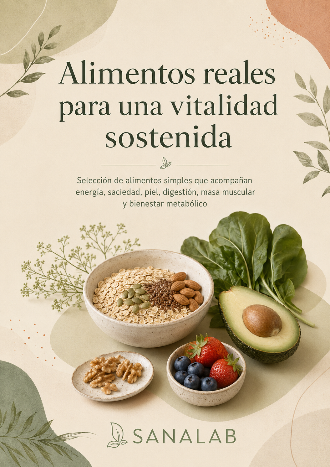 Portada de Alimentos reales para una vitalidad sostenida